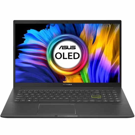 ASUS VivoBook K15 OLED, 15.6" (39.62 cms) FHD OLED, Intel Core i3-1115G4 11th Gen, Thin and Light Laptop (8GB/512GB SSD/Integrated Graphics/Office 2021/Windows 11/Black/1.8 Kg) K513EA-L312WS